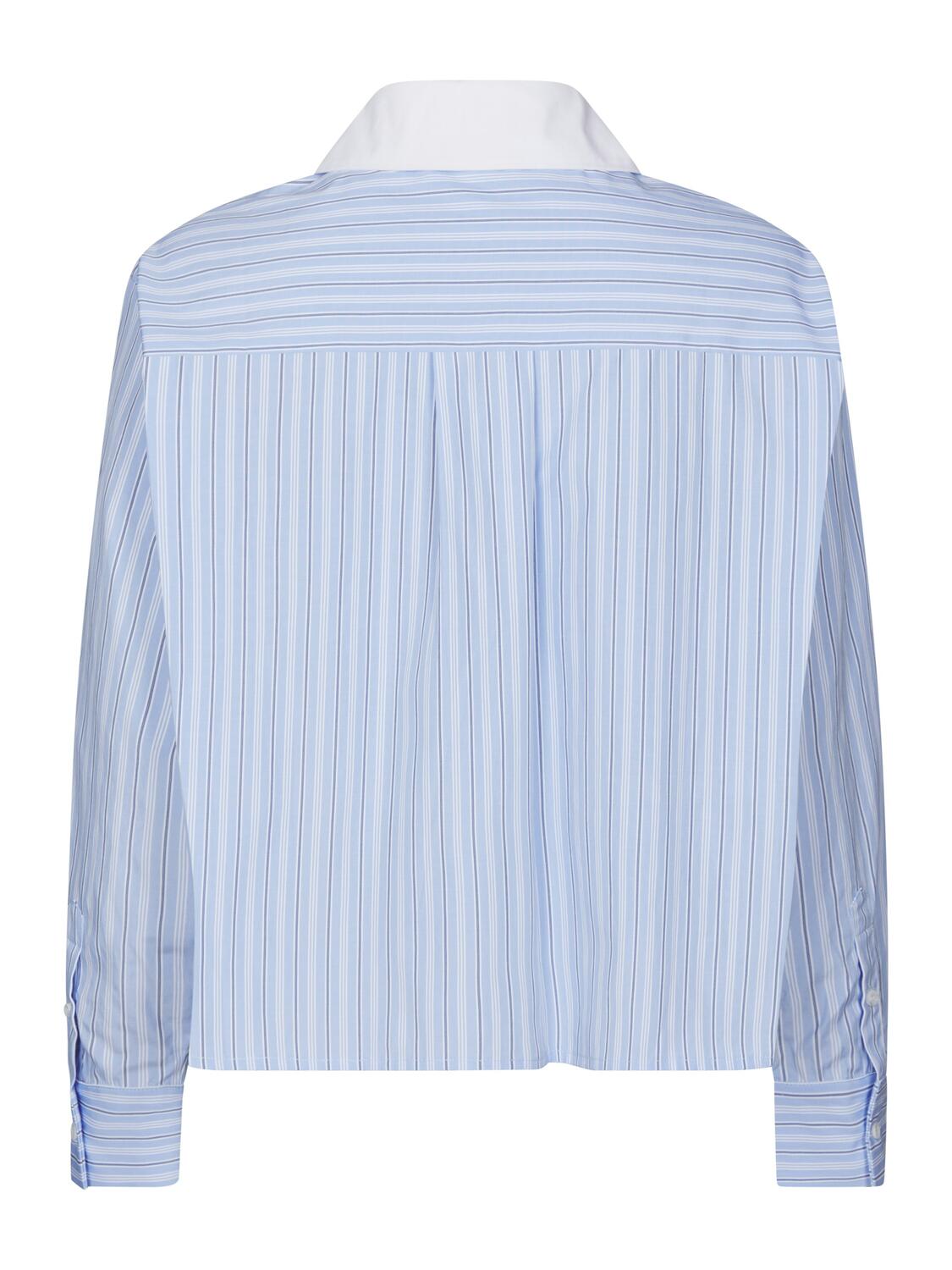 Delfia Stripe skjorte - lyseblå
